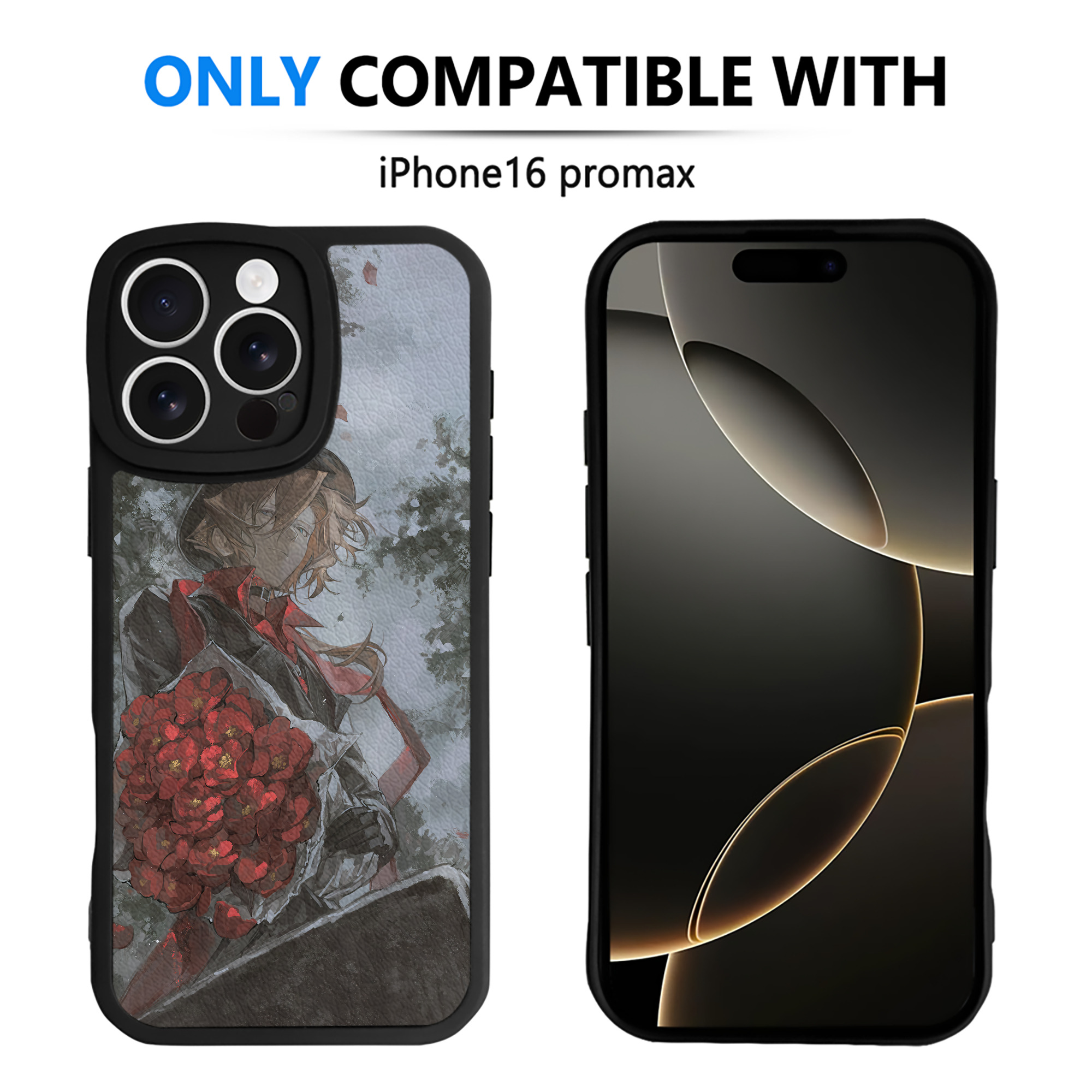 （画像用） 文豪ストレイドッグス Bungo Stray Dogs 【iPhone 16シリーズ対応】シリコンスマホケース（レザー調） 材質：シリコン